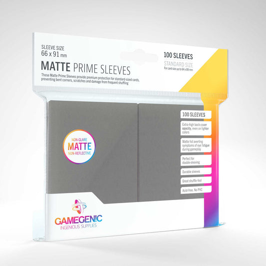 Matte Prime Sleeves - Dark Gray (100)