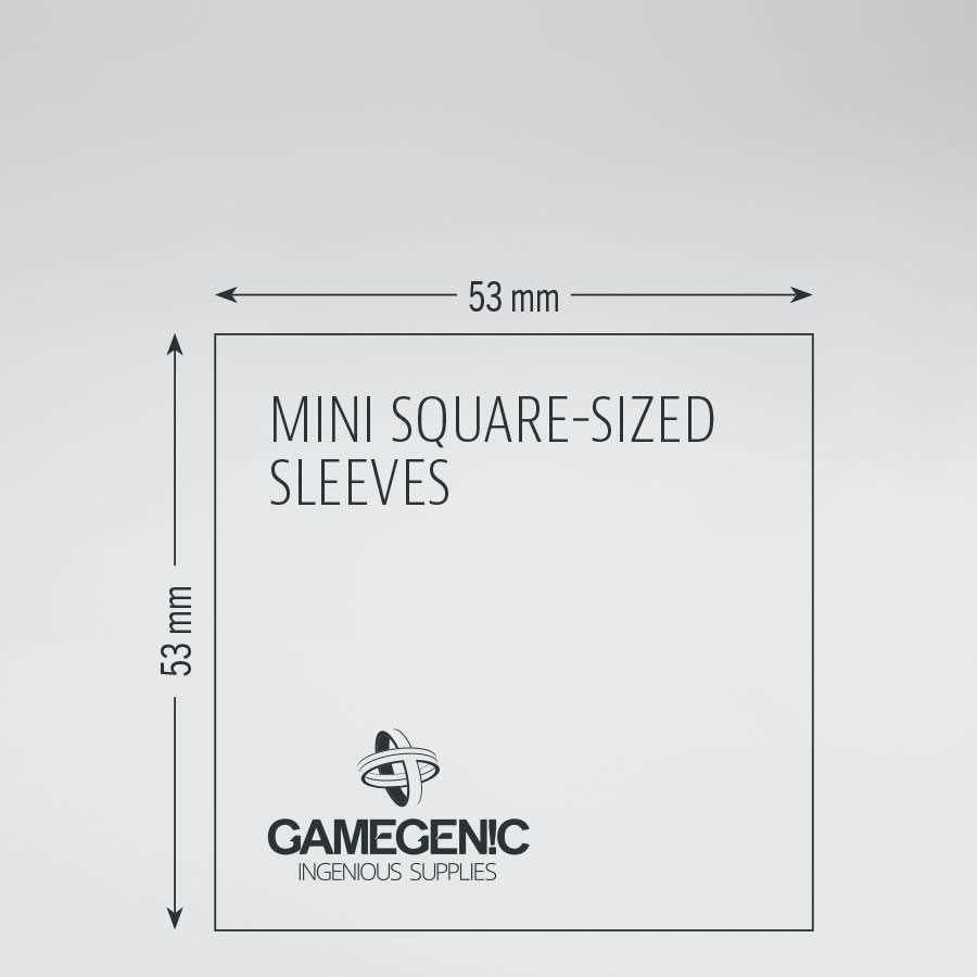 PRIME Mini Square- Sized Sleeves: 53 x 53 mm (50)