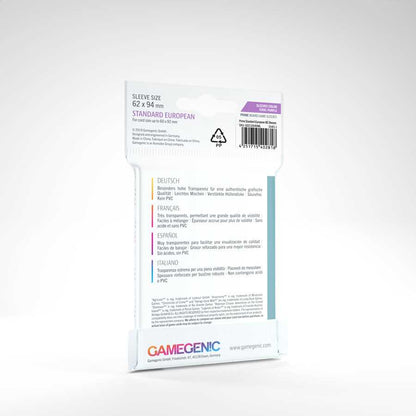 PRIME Standard European- Sized Sleeves: 62 x 94 mm (50)