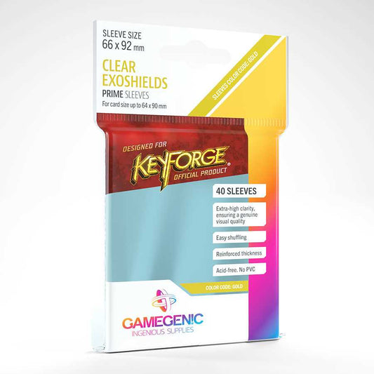 PRIME KeyForge Exoshields - Clear (40)