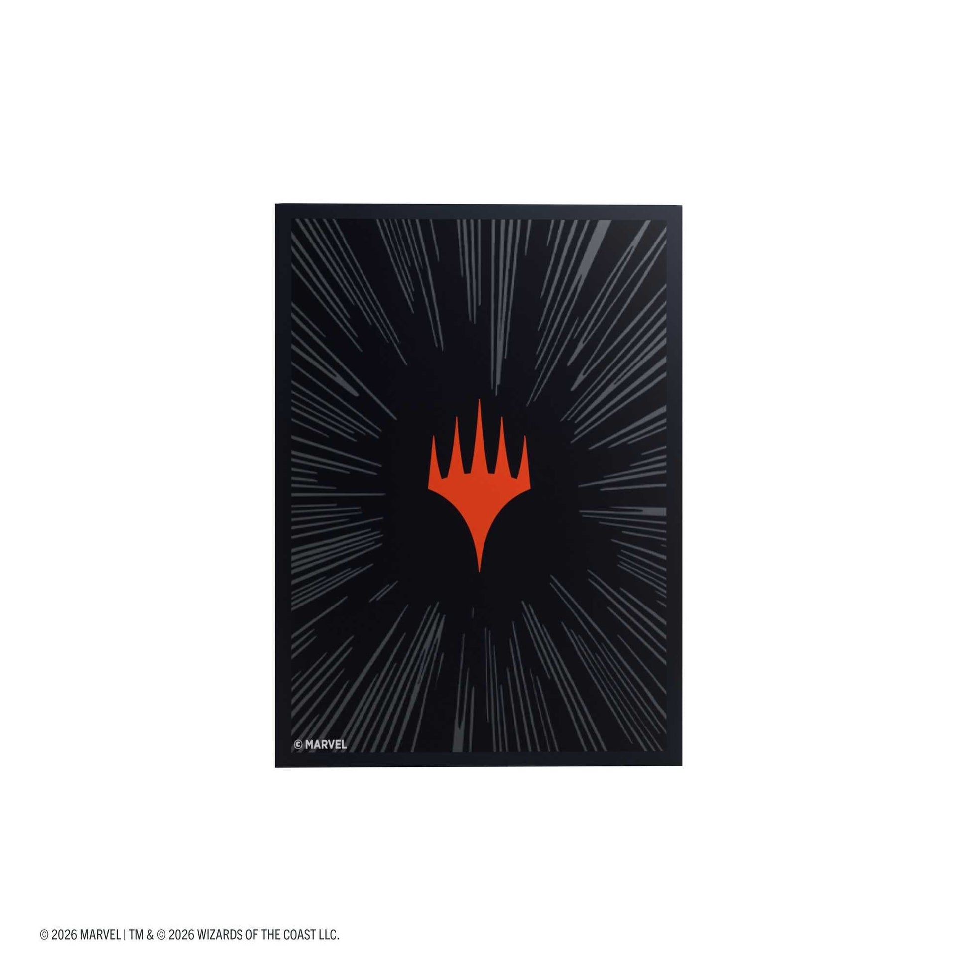 Gamegenic Magic: The Gathering Marvel Super Heroes Premium Double Sleeving Pack 100 -  Comic Burst Black