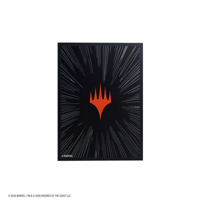 Gamegenic Magic: The Gathering Marvel Super Heroes Premium Double Sleeving Pack 100 -  Comic Burst Black