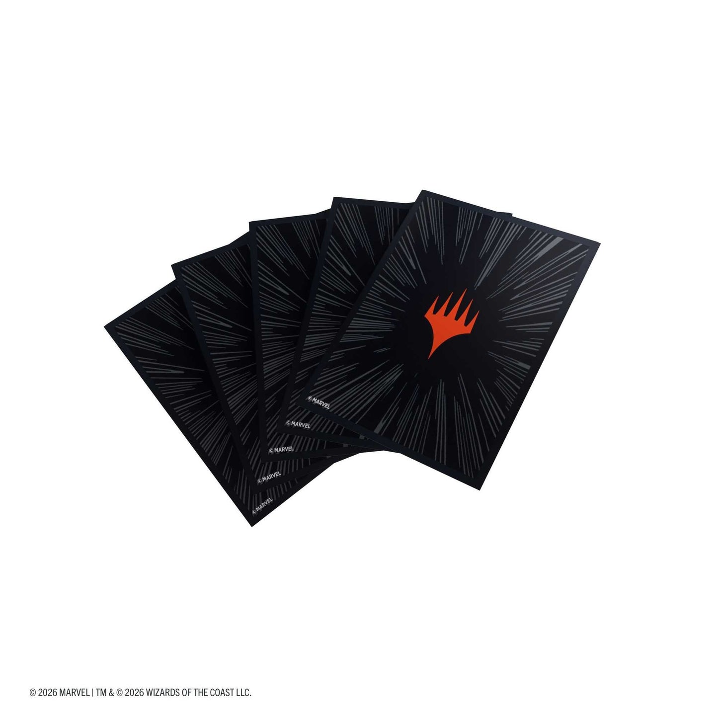 Gamegenic Magic: The Gathering Marvel Super Heroes Premium Double Sleeving Pack 100 -  Comic Burst Black