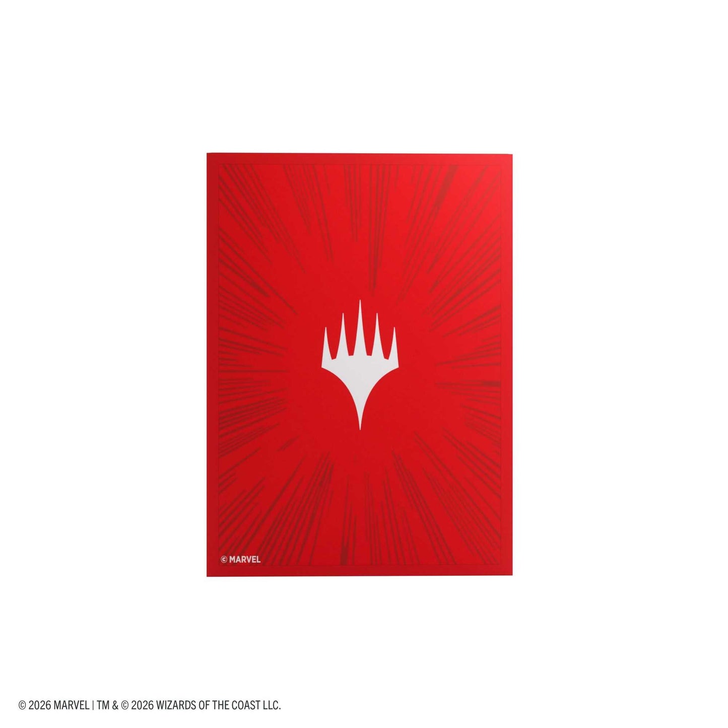 Gamegenic Magic: The Gathering Marvel Super Heroes Premium Double Sleeving Pack 100 -  Comic Burst Red