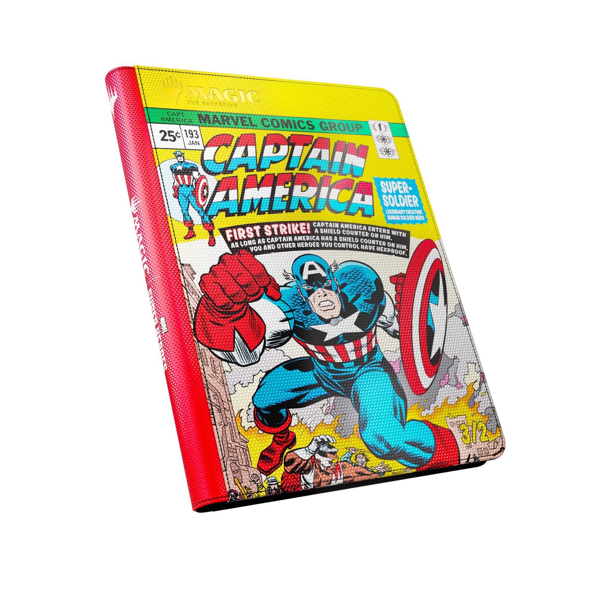 Gamegenic Magic: The Gathering Marvel Super Heroes Zip-Up Album 18-Pocket - Captain America/Black Panther