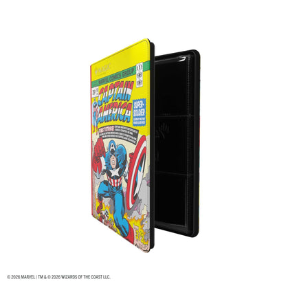 Gamegenic Magic: The Gathering Marvel Super Heroes Zip-Up Album 18-Pocket - Captain America/Black Panther