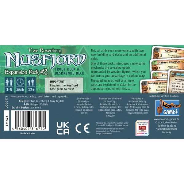 Nusfjord Expansion Pack 2 Trout and Besokende Decks