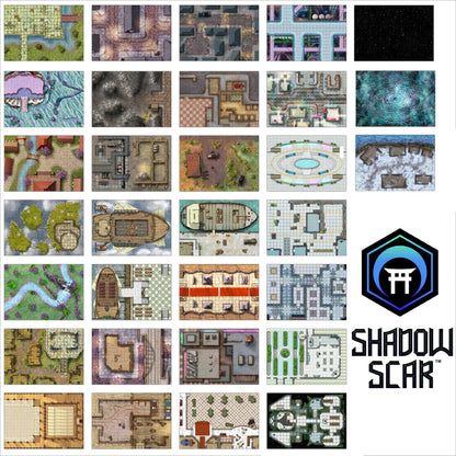 Giant Book of Shadow Scar Battle Mats