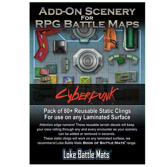 Add-On Scenery For RPG Battle Maps: Cyberpunk