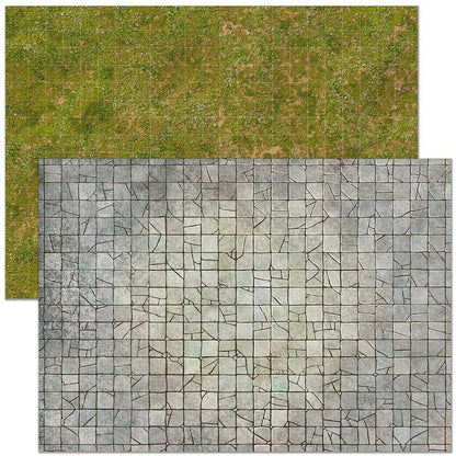 Essential RPG Battle Maps - Starter Set. 6 Plain Wet/Dry Erase Battle Maps with 1 inch grid
