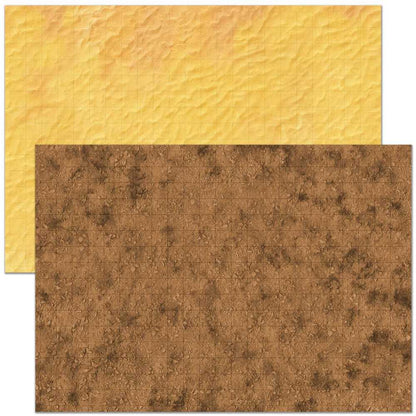 Essential RPG Battle Maps - Starter Set. 6 Plain Wet/Dry Erase Battle Maps with 1 inch grid