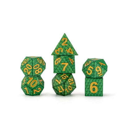 FanRoll: Dragon Storm Silicone Dice Set: Green Dragon Scales