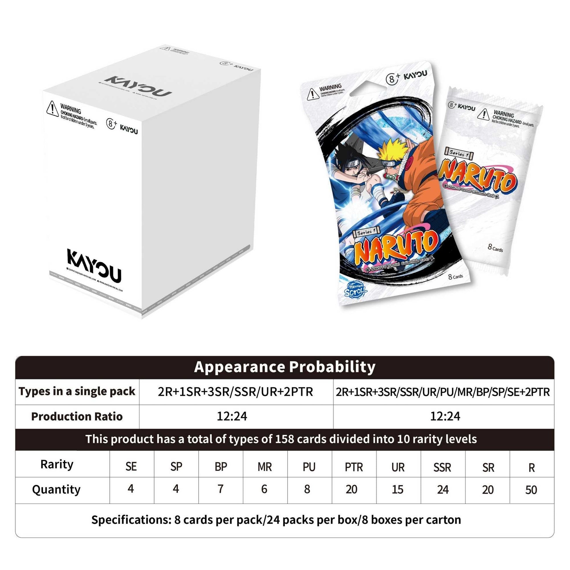 NARUTO-Smriti Collectible Card-Heaven Scroll Blister-001A-EMEA