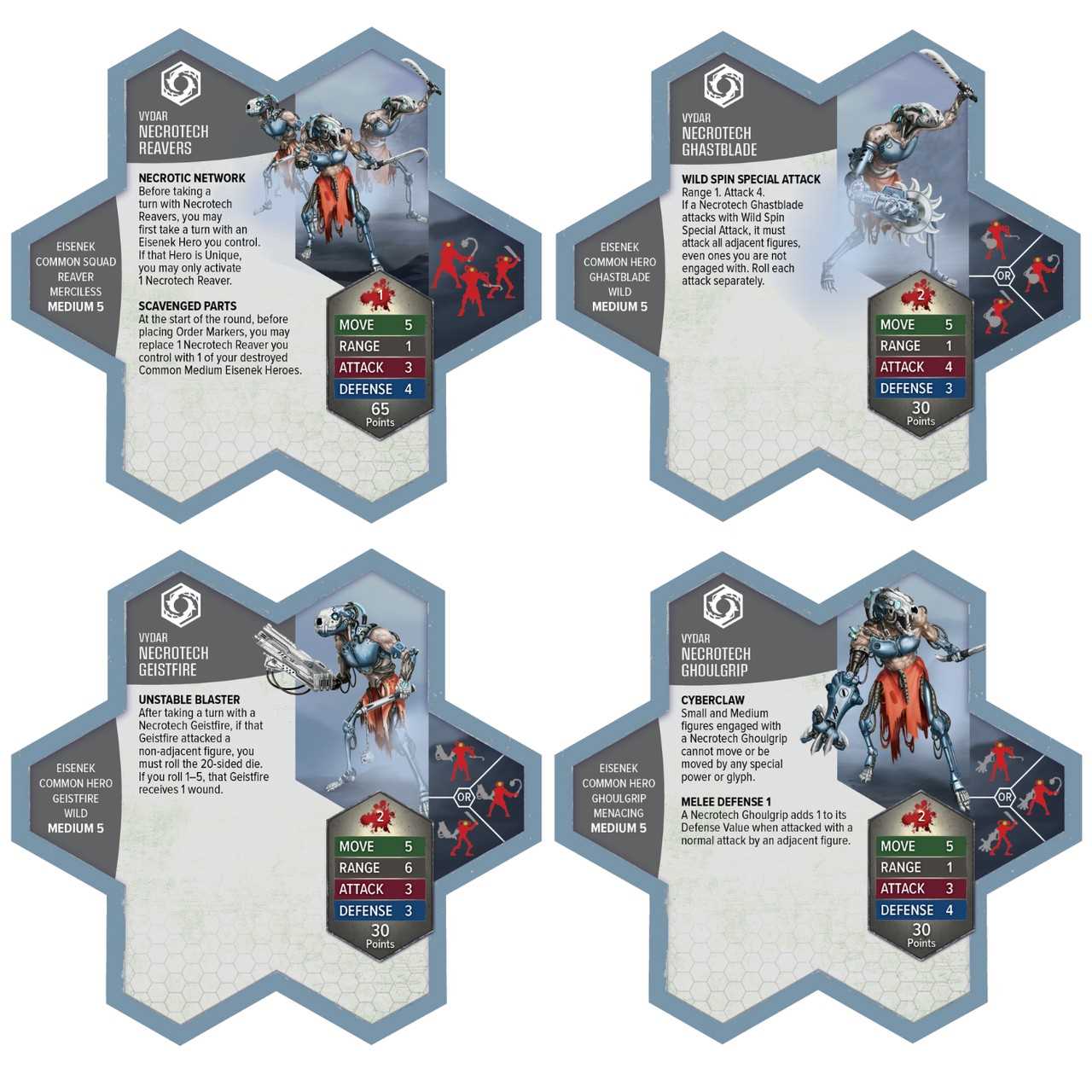 Heroscape: Upgraded Necrotech Reavers Army Expansion