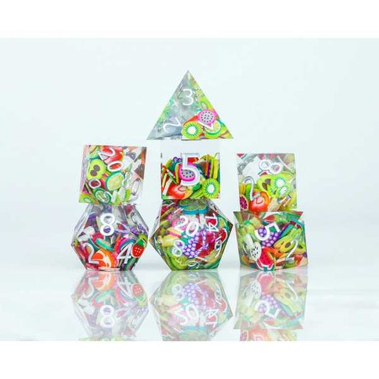 Sirius Dice: Sharp Fruit Poly Set