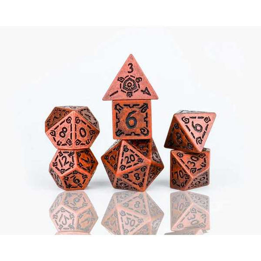 Sirius Dice: Illusory Metal Copper Poly Set