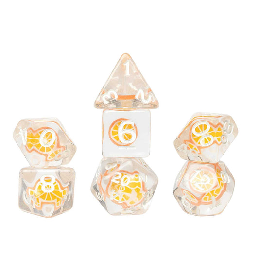 Sirius Dice: Fruit Slice Dice Set - Orange