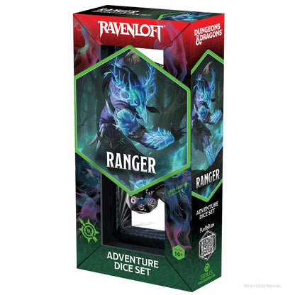 Dungeons & Dragons Adventure Dice Set - Ranger (Black, Blue)