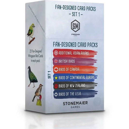 Retailer Display Box for Wingspan Fan Designed Packs