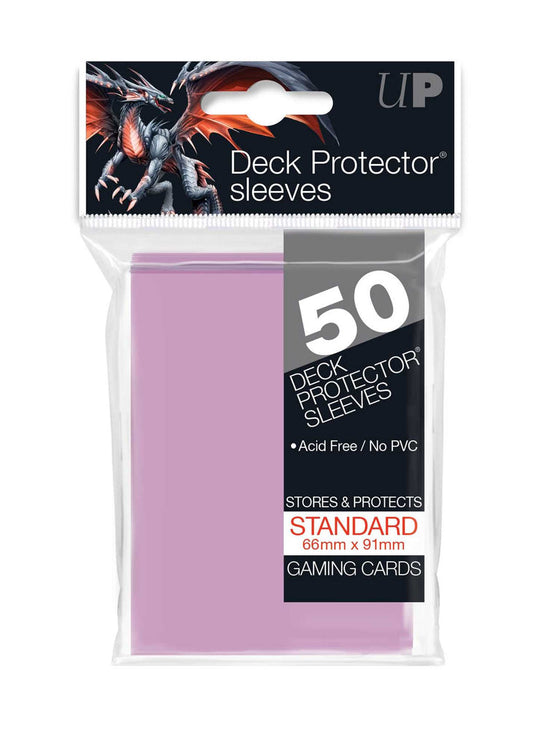 Standard Deck Protectors (50ct) - Bright Pink
