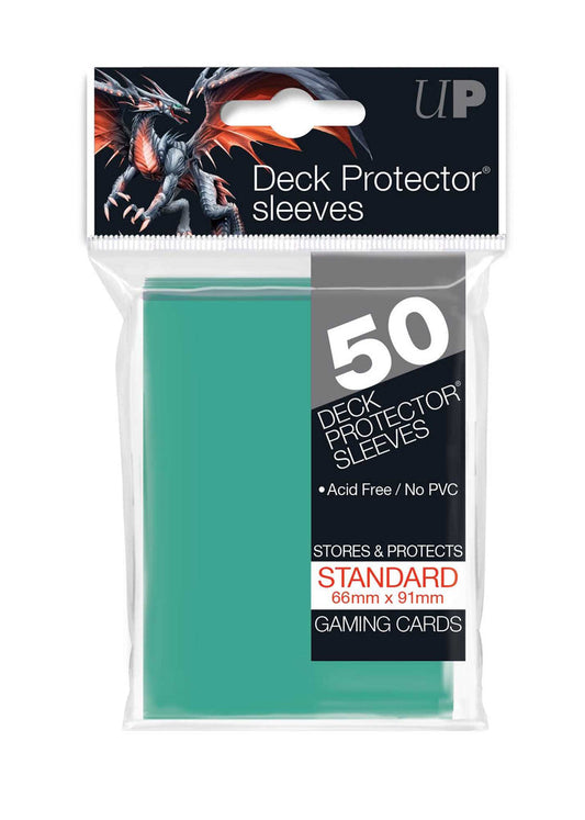 Standard Deck Protectors (50ct) - Aqua