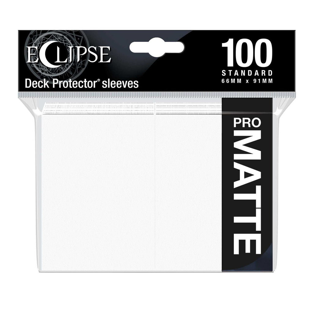 Eclipse Matte Standard Card Sleeves: Arctic White (100)