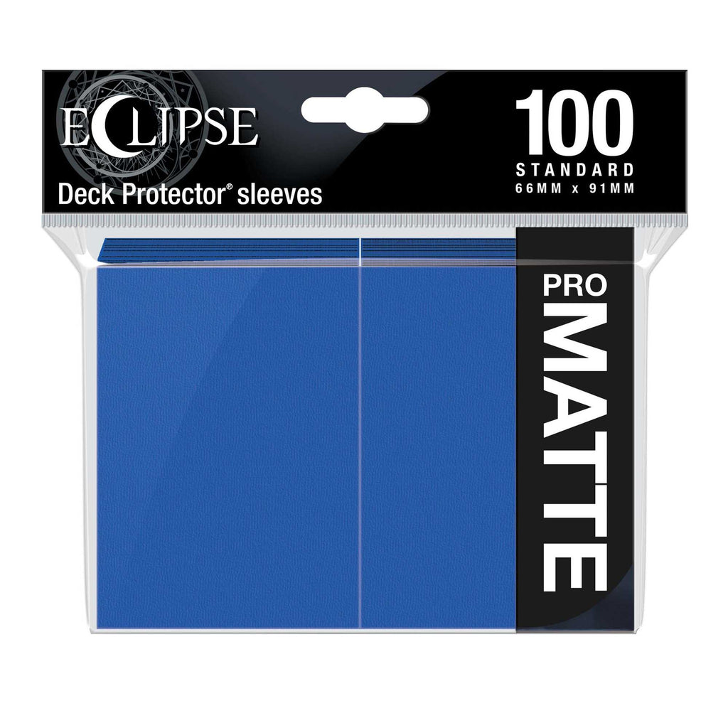 Eclipse Matte Standard Card Sleeves: Pacific Blue (100)