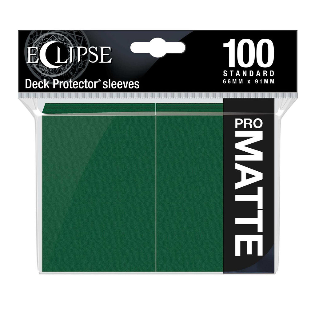 Eclipse Matte Standard Card Sleeves: Forest Green (100)