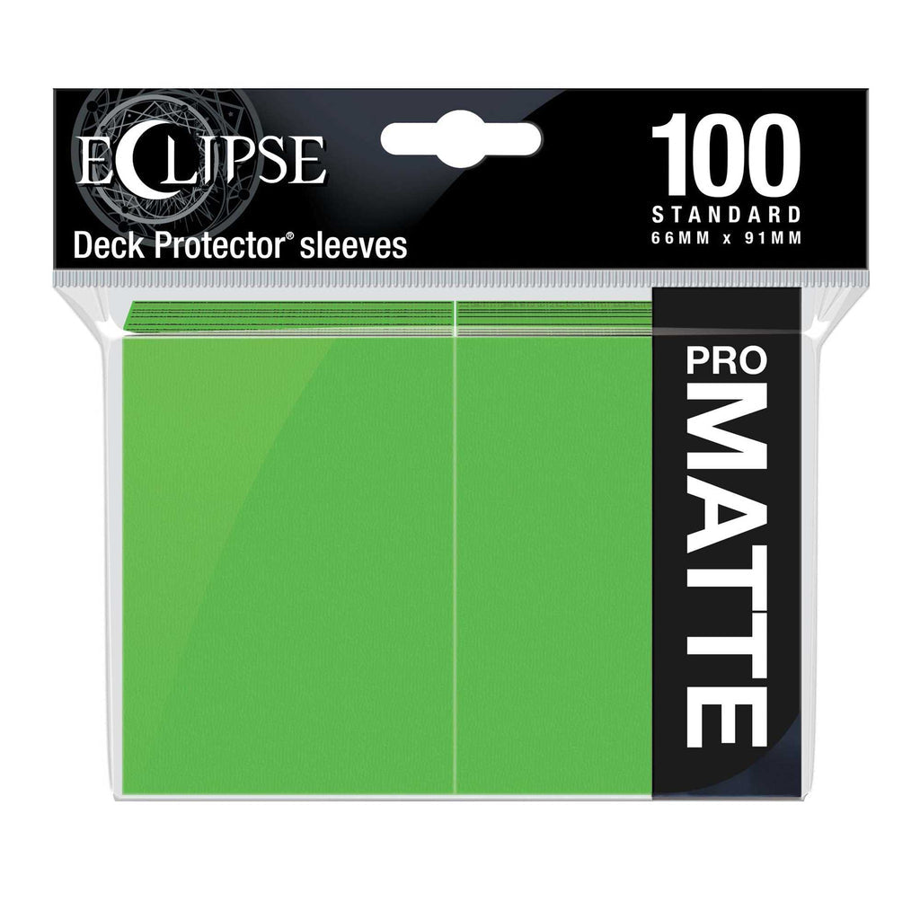 Eclipse Matte Standard Card Sleeves: Lime Green (100)