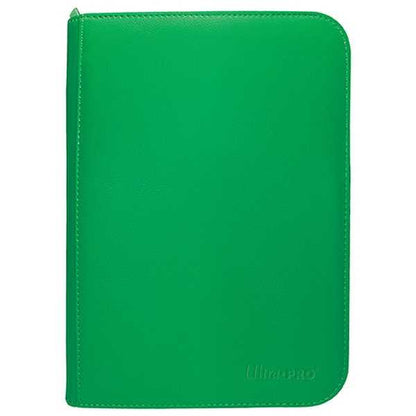 Vivid 4-Pocket Zippered PRO-Binder - Green