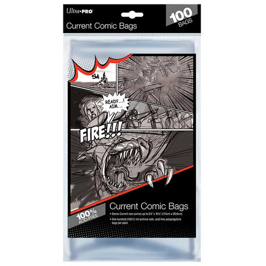 Ultra Pro: Comic Bags - Current Size (100)