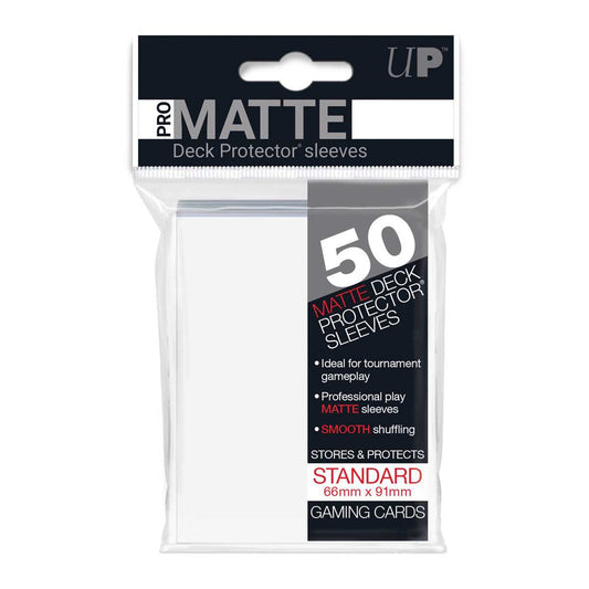 Pro Matte Standard Deck Protectors (50ct)- White