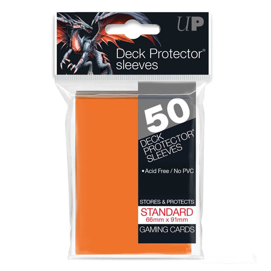 Standard Deck Protectors (50ct) - Orange