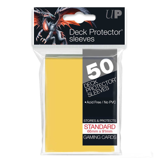 Standard Deck Protectors (50ct) - Yellow