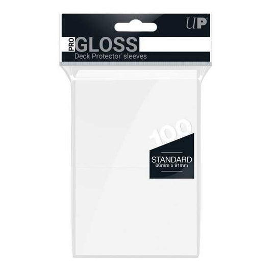 PRO-Gloss Standard Card Sleeves: White (100)