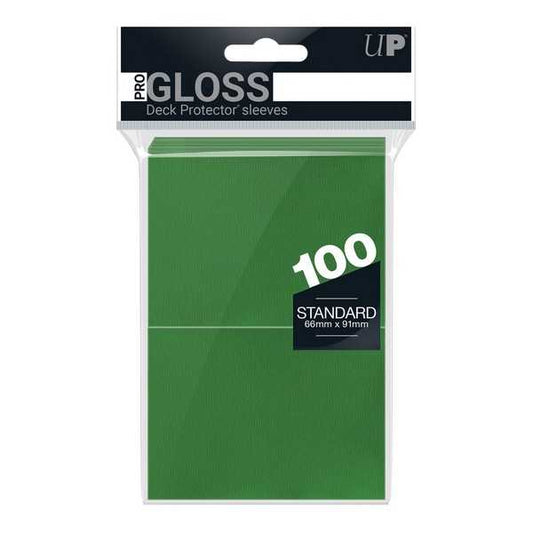 PRO-Gloss Standard Card Sleeves: Green (100)