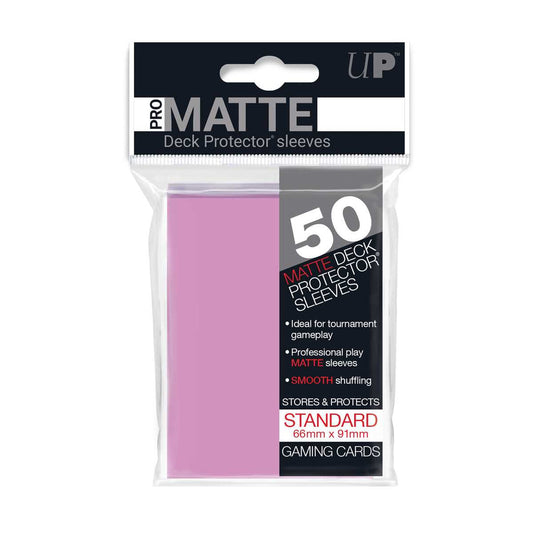Pro Matte Deck Protectors (50ct) - Pink