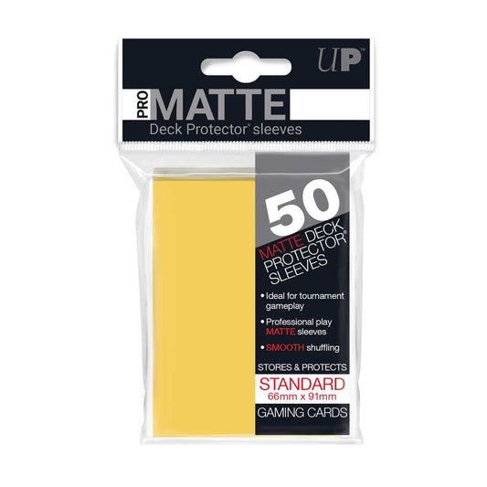 Pro Matte Deck Protectors (50ct) - Yellow