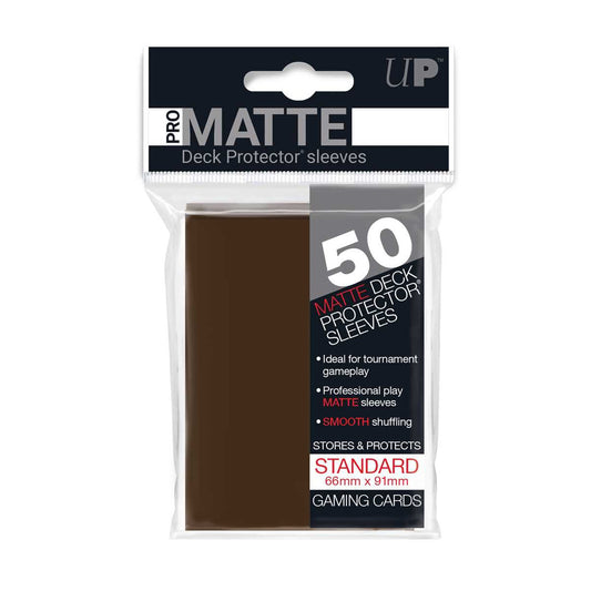 Pro Matte Deck Protectors (50ct) - Brown