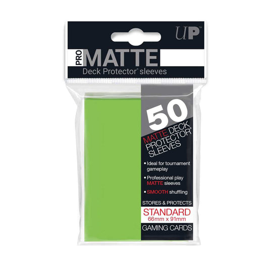 Pro Matte Deck Protectors (50ct) - Lime Green