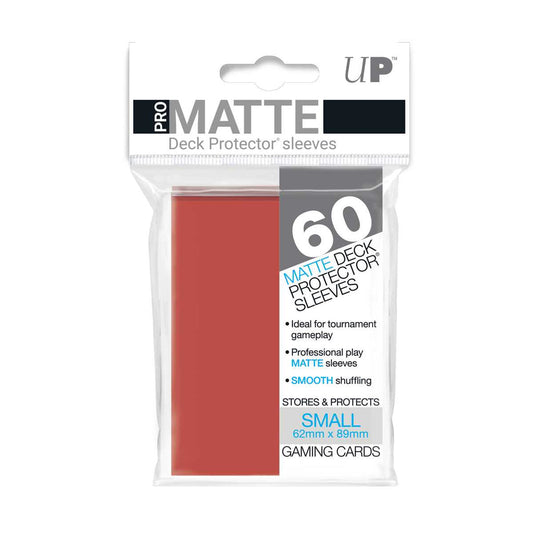 Pro Matte Small Deck Protectors (60 ct) - Red