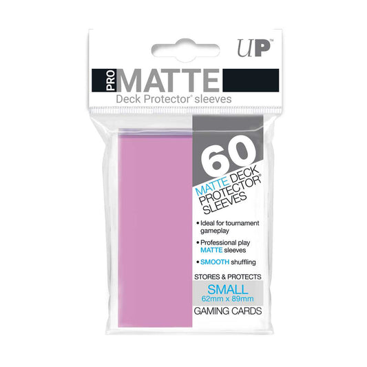 Pro Matte Small Deck Protectors (60 ct) - Pink
