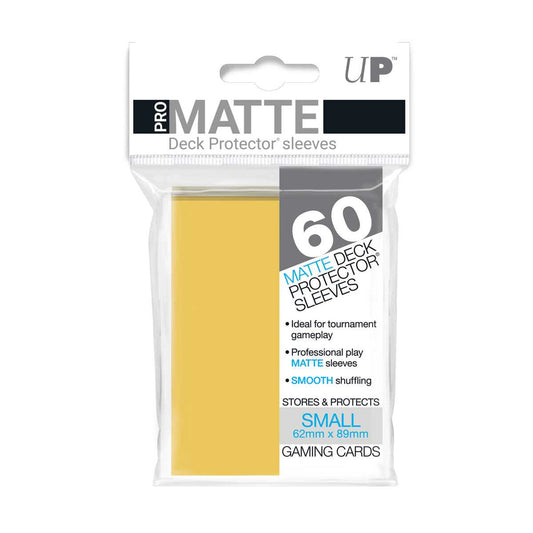 Pro Matte Small Deck Protectors (60 ct) - Yellow