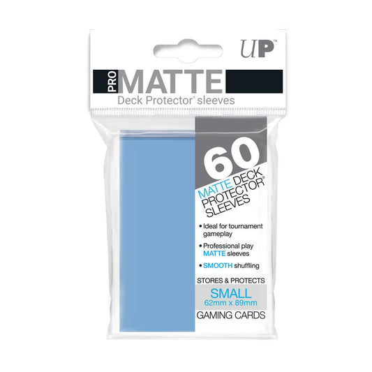Pro Matte Small Deck Protectors (60 ct) - Light Blue