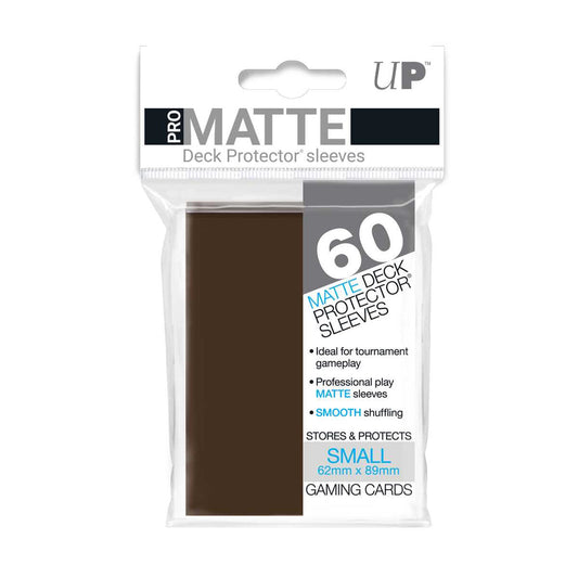 Pro Matte Small Deck Protectors (60 ct) - Light Brown