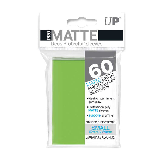 Pro Matte Small Deck Protectors (60 ct) - Lime Green