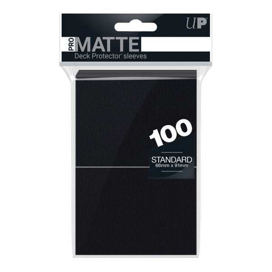 PRO-Matte Standard Card Sleeves: Black (100)
