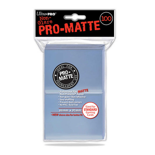 Ultra Pro Pro Matte: Clear Standard Deck Protectors (100)