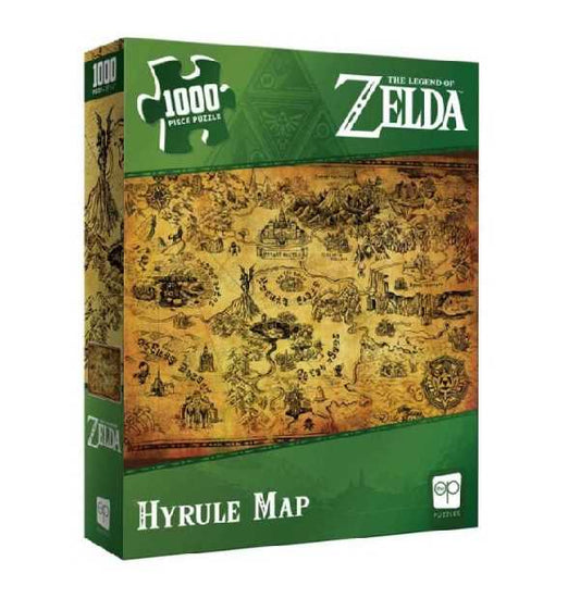 Zelda Hyrule Map 1000-Piece Puzzle