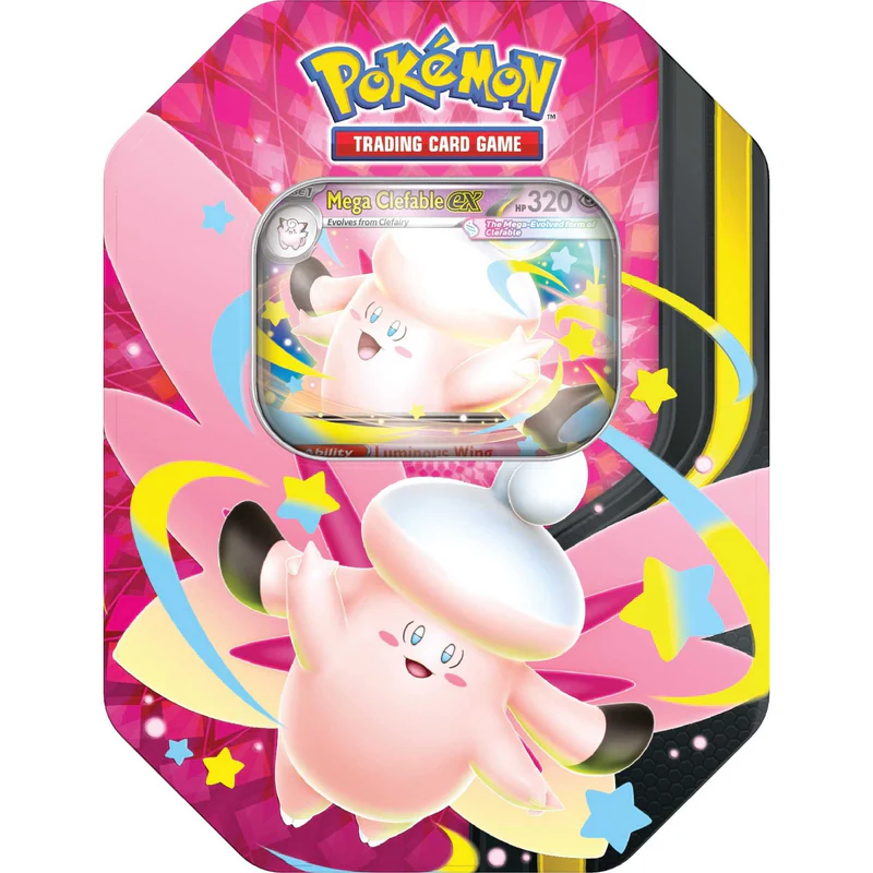 Pokemon TCG: Mega Moonlit Tins - Mega Clefable ex